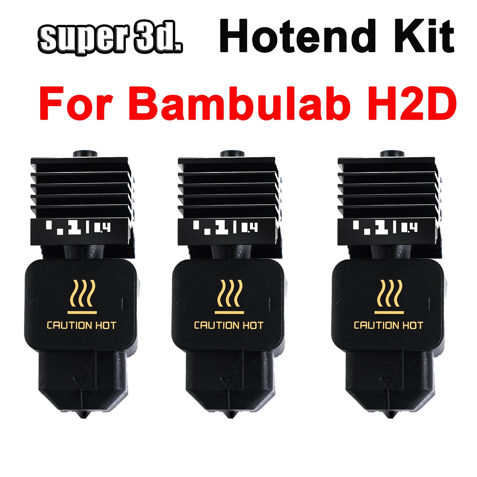

Комплект H2D Hotend для Bambu Lab h2d, быстрая скорость, сборка горячего конца, сопло из закаленной стали 0,4 мм, часть 3D-принтера Bambulab, аксессуары
