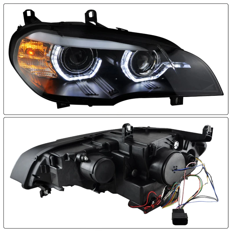 For BMW X5 X5 E70 Headlight 2007 2008 2009 2000 2011 RHD Modified Emitting Diode Headlight Accessories Automotive Headlight