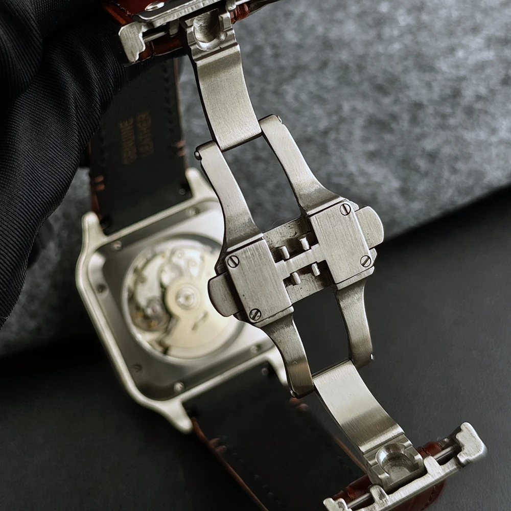 Orologio da uomo NH35 Orologio da uomo in acciaio inossidabile con logo personalizzato da 38 mm adatto per accessori per orologi con movimento NH35