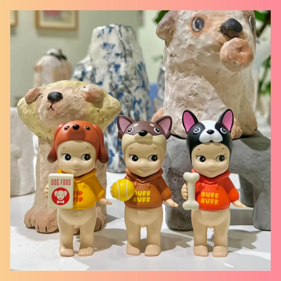 Sonny Angel Mystery Blind Box Mini Hund Set Dekoration Cartoon Ornament handgemachte trendige Spielzeug Geburtstag Weihnachten Geschenk Tier Serie