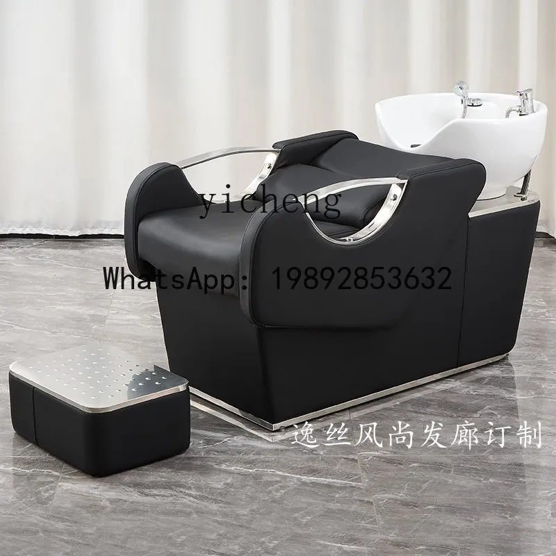 T3  hair salon special hair shampoo bed multi-function semi-lying flush bed