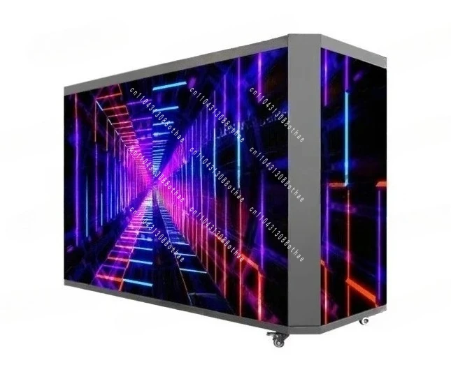 DJ Booth Indoor and Outdoor Advertising Screen LED Panel, P3.91 Curved LED Display Screen