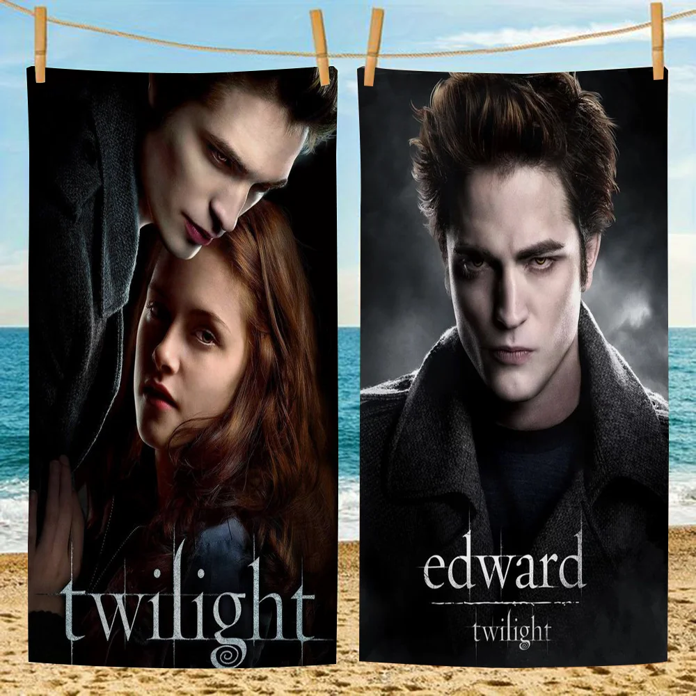 Movie Twilight Microfiber Beach Towel Absorbent Quick Dry Soft Yoga Swimming Resort Mountain Climbing Towel