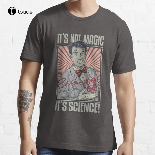 Bil Nye Its Not Magic Its Science! T-Shirt Tee Shirt Men'S Shirts Custom Aldult Teen Unisex Digital Printing Tee Shirts Tshirt