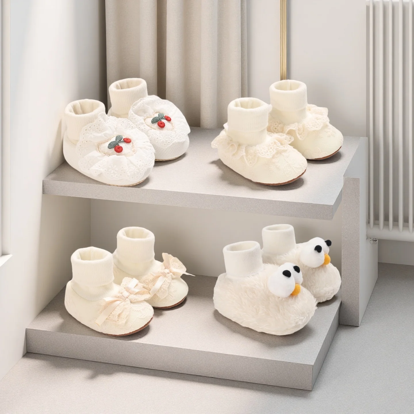 

Милые весенне-осенние детские носки для девочек 0-18 месяцев, носки с бантом для новорожденных, детские носки, противоскользящие мягкие хлопковые носки-тапочки, обувь