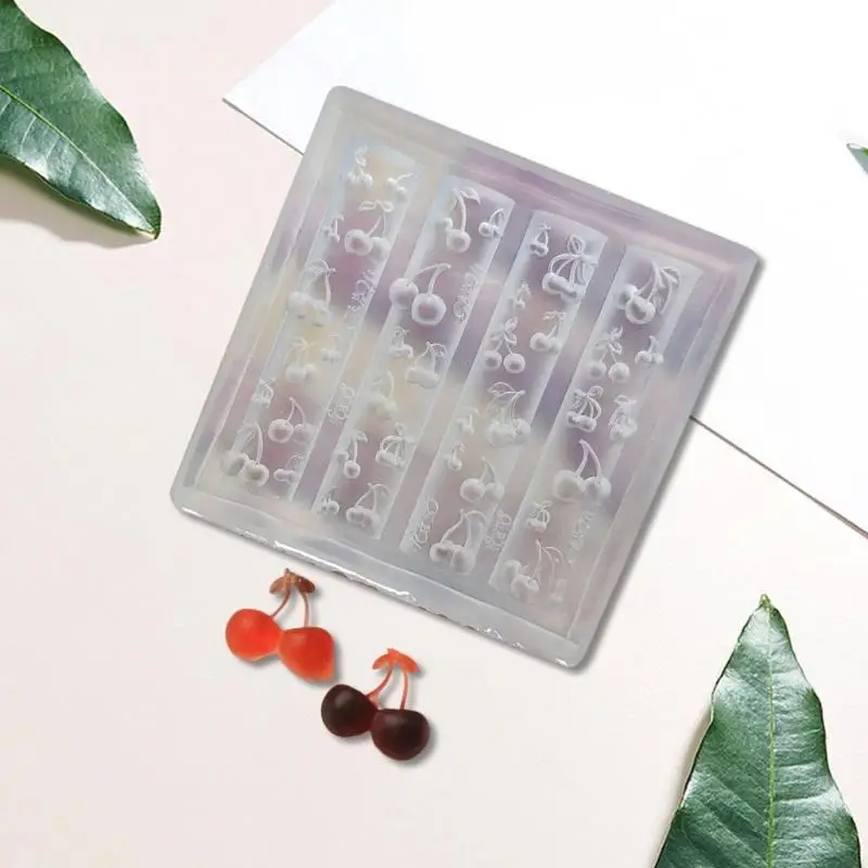 Designing Tool Cherry Silicone Handmade Mold for Manicure Creation