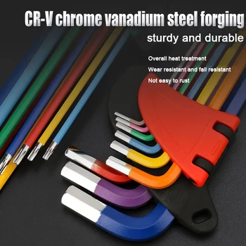 다채로운 육각 렌치 세트, 가정 및 작업 USEWEAR-RESISTANT, 노화 방지, 미끄럼 방지 및 녹 방지