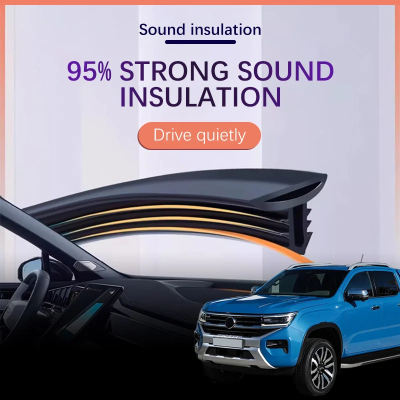 

Car Dashboard Sealing Strip Interior Auto Noise Sound Insulation Rubber Trim Weatherstrip Car Accessories For VW Amarok 11-21