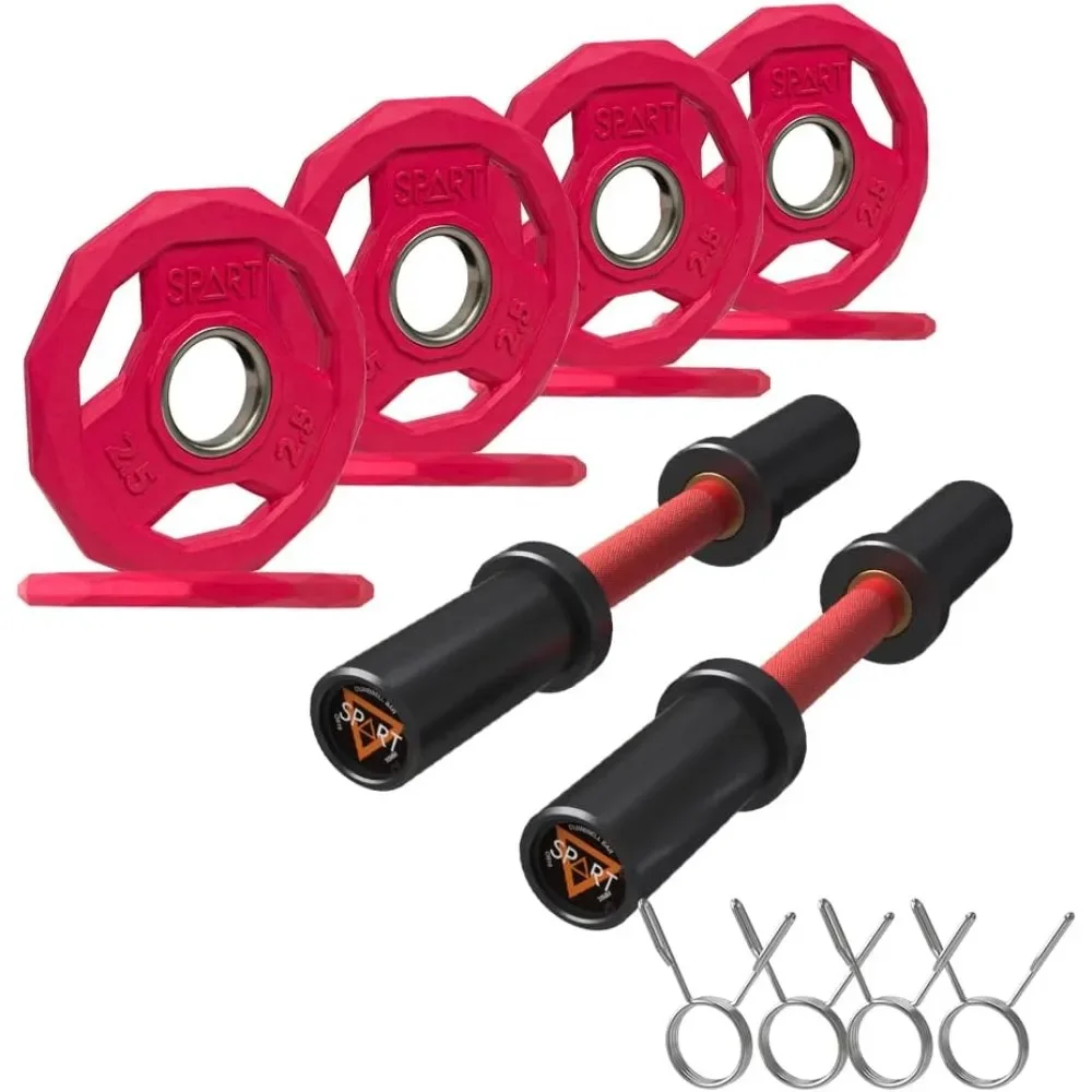 

Dumbbell Handles with 20LB Weight Plate Set, Pair of Loadable Dumbbell Bar Set for 2 Inch \Weight Plates