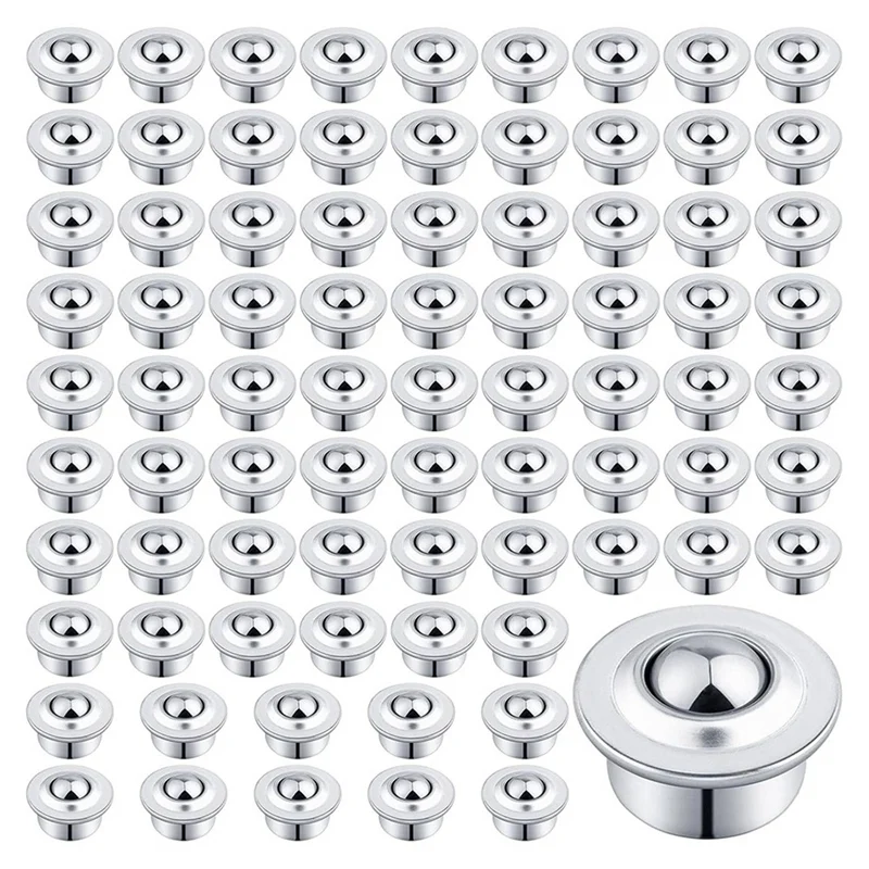 A78U-5/8Inch Roller Ball Transfer Bearing,160PCS CY-15H Carbon Steel Ball Bearing Rollers,Ball Transfer Bearing Casters