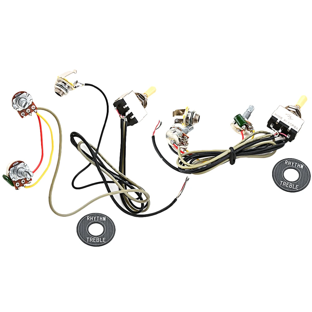 

Guitar Line Wiring Assembly Control Potentiometer Wired Harness Part Plastic Replacement Convenient