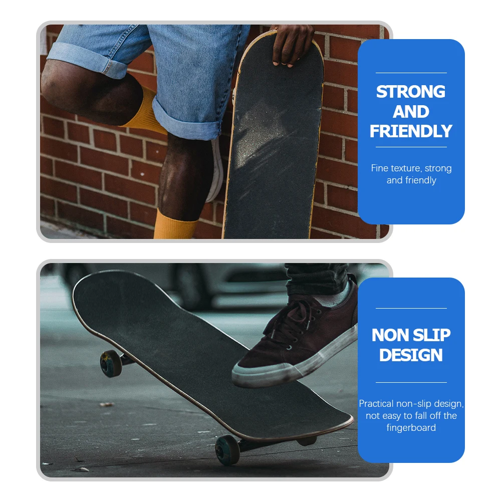

5pcs Anti-Slip Grip Tape For Skateboard Durable Non-Slip Surface Protection Tapes Fingerboard Longboard Sheet Cycling Accessory