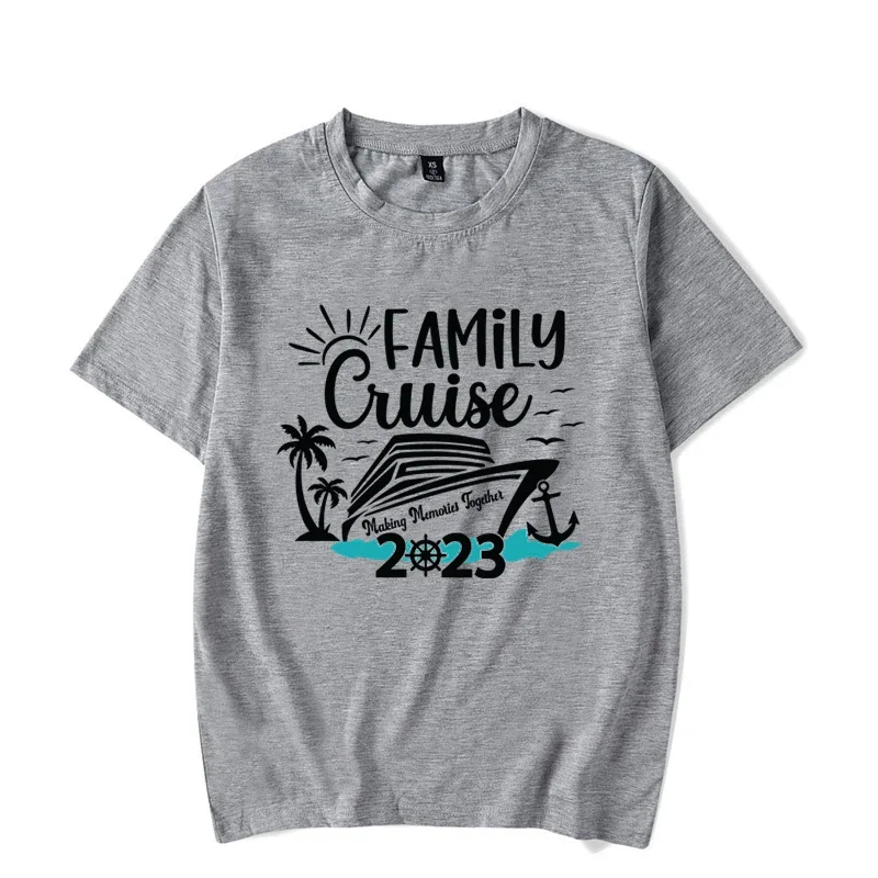 New Summer Family Vacation 2023 T Shirt Family Cruise Trip Tops Tee Matching Family Outfits Mom Dad and Son Daughter T Shirts