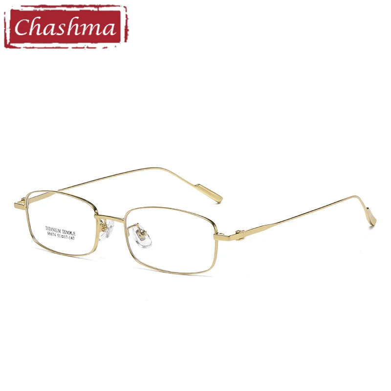 Chashma 51mm Prescription Spectacle Women Slim Eyeglasses Frame Men Titanium Ultra Light Eyewear Gafas Fashion Male Glasses