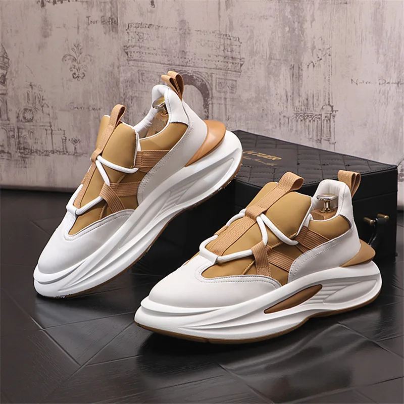 Fashion Men Causal Shoes Designer Sneakers Outdoor Luxury Basketball Shoes Platform Comfortable Sports Casual Soft-soled Shoes