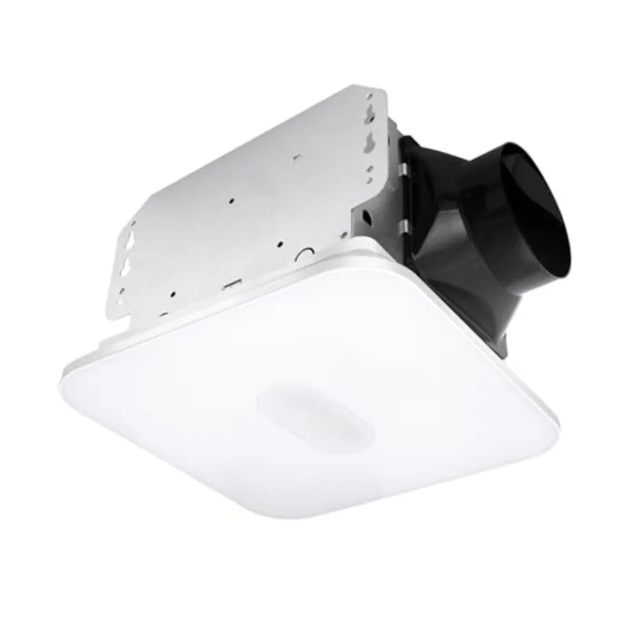 

Bathroom Exhaust Fan with Light, 15W Dimmable 3CCT LED Light with 5W Night Light Fans for Ceiling, 90 CFM, 1.5 Sones Ventilatio