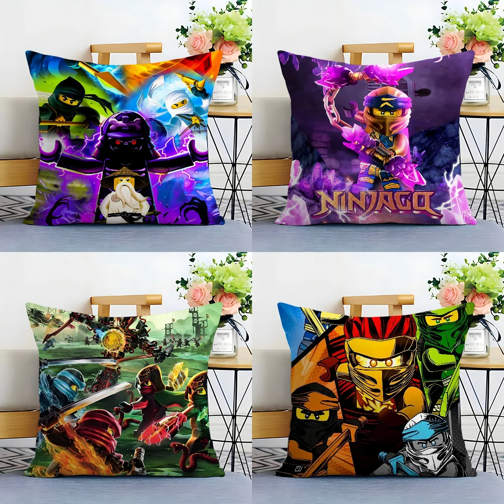 Cartoon N-NinJAGO Cool L-LEGO Pillow Case Plush Fabric Soft  Pillowcase Double Sided Print Cushion Cover Household Gifts