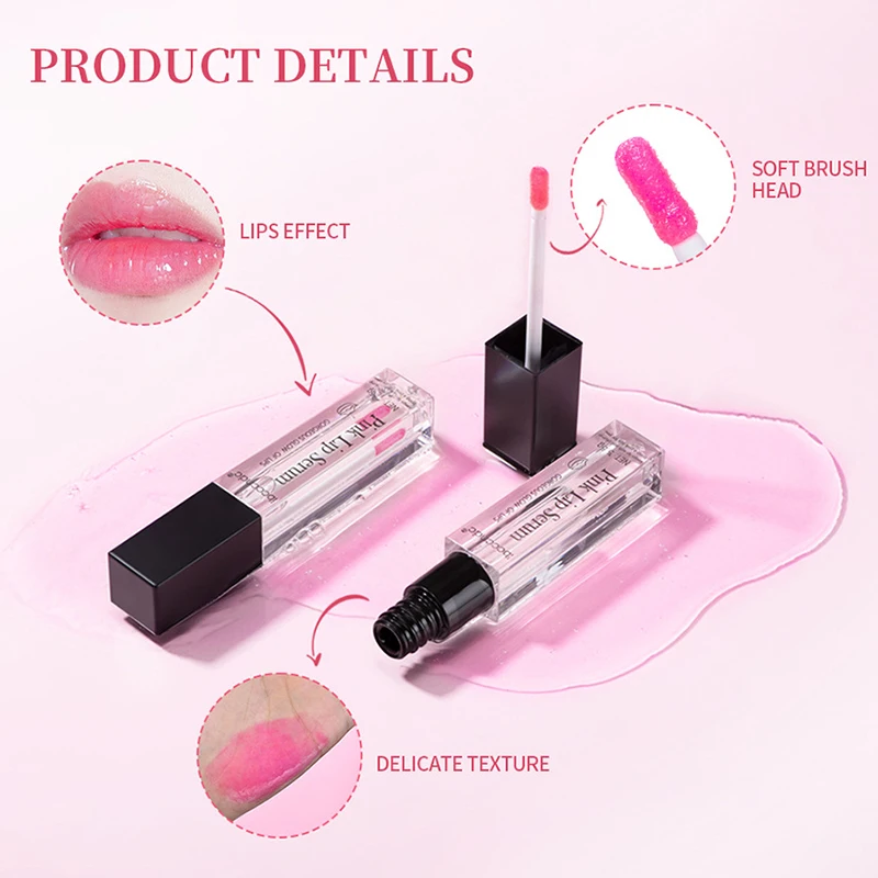 Rosa Lippen serum feuchtigkeit spendend entfernen dunkle Anti-Rissbildung reduzieren feine Linien Lippenstift praller aufhellen Lippen Peeling sexy Kosmetik