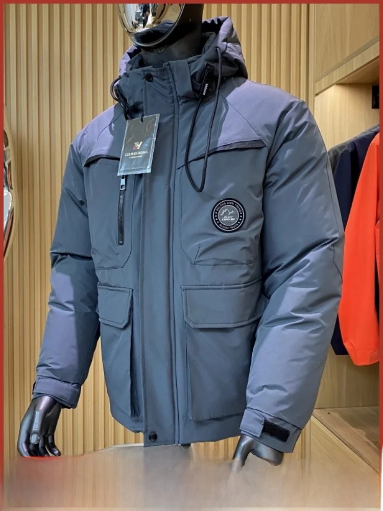 ارتفاع تخفيف القطن Jaet ex في الهواء الطلق الدافئة تنفس مقاوم للماء ربيع الخريف الشتاء الموسمية Faionable معطف مقنع