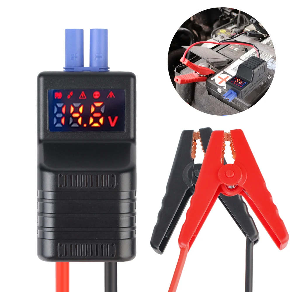 

650A 12V Emergency Jumper Cable Clip With EC5 Plug Connector Anti Reverse Connection Intelligent Clamp Booster