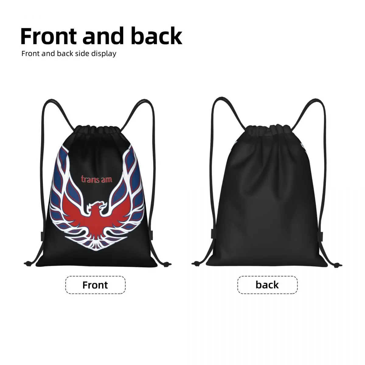 Racing Transs Bird AM Drawstring Bags Men Women Foldable Gym Sports Sackpack Training Backpacks