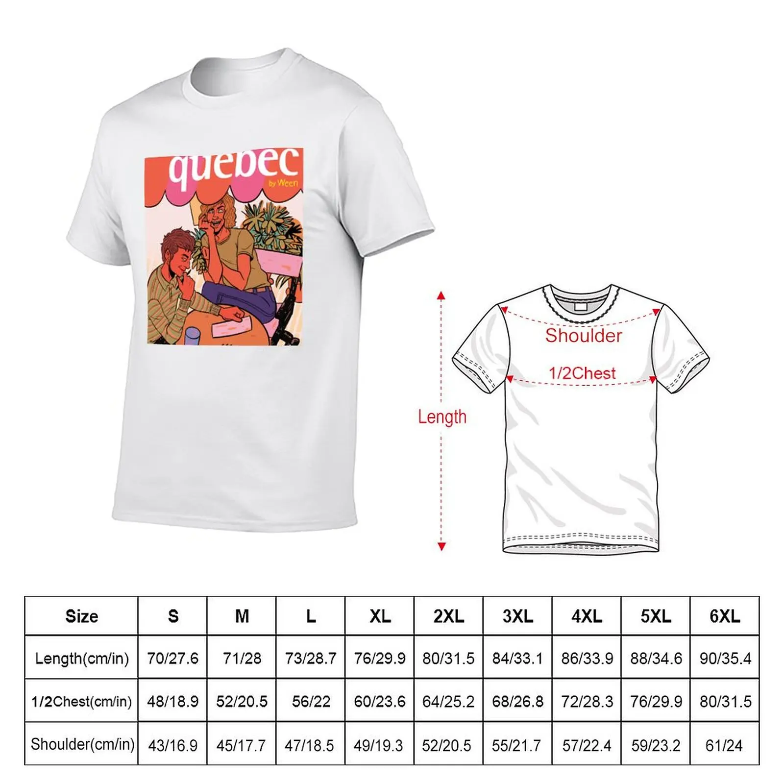 Ween - Quebec T-Shirt Large Size Casual Tee Shirt