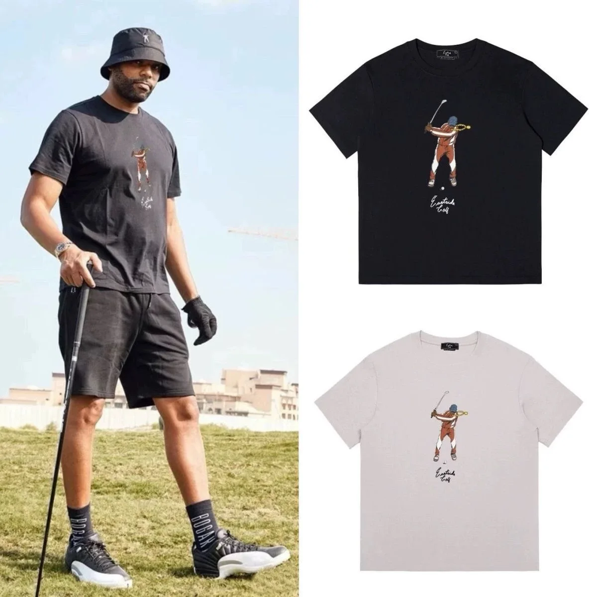 eastside-golf-半袖-tシャツ-スポーティー-オーバーヘッド-ゴルフウェア-男女兼用-春夏-フィットネスやヨガ愛好家向け