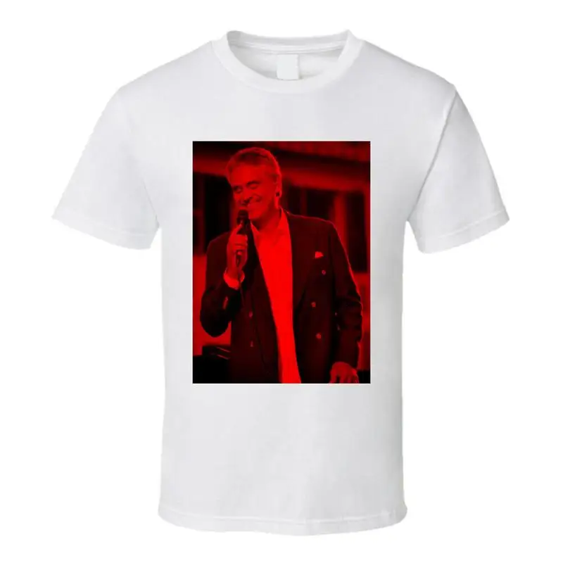 

Темная модная футболка Andrea Bocelli 3. Celebs