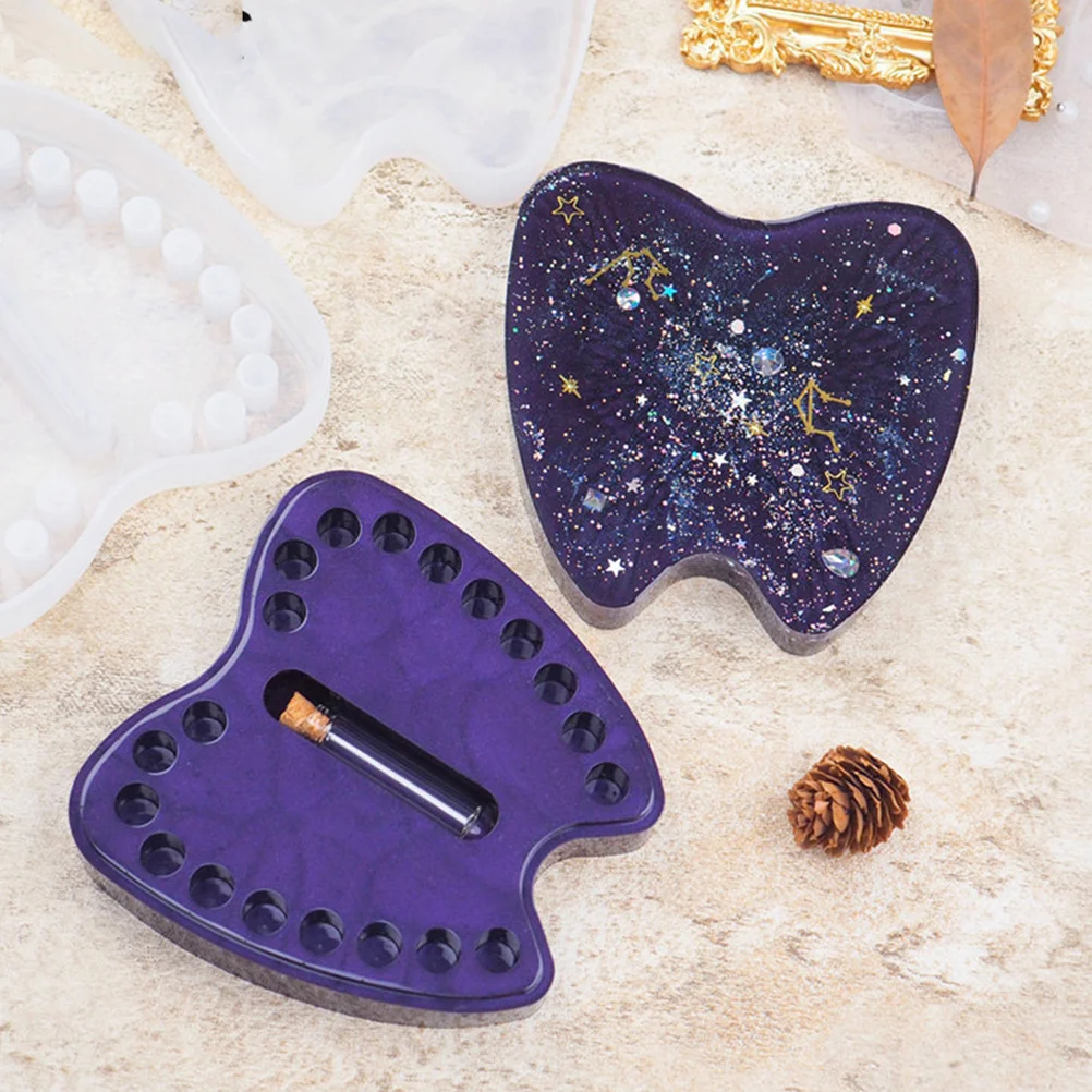 1 مجموعة Lanugo قالب الغذاء الصف سيليكون بسط مقاومة للحرارة سهلة الإصدار DIY بها بنفسك مجوهرات تخزين الحاويات مجموعة قوالب