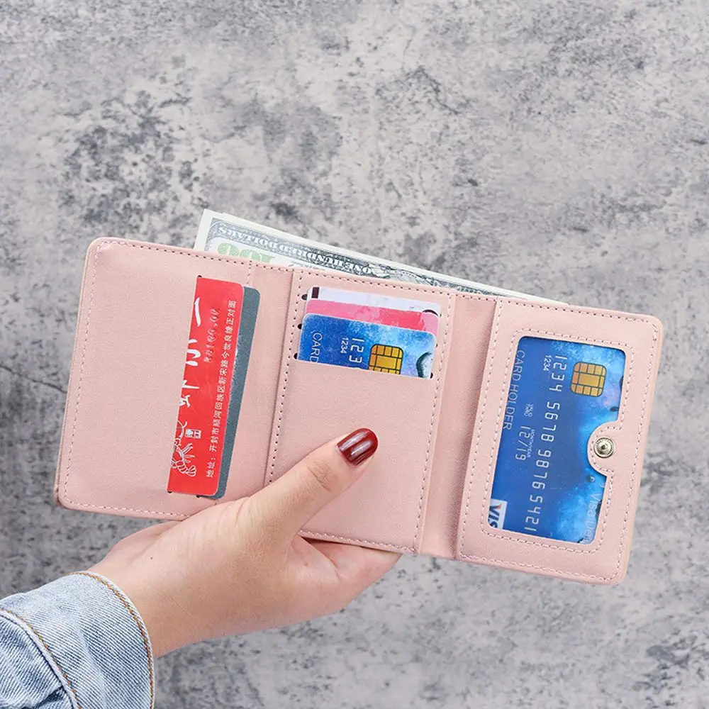 

Lovely Creative Vintage Small PU Leather Fashion Women Card Holder Korean Style Wallet Coin Purse Tassel