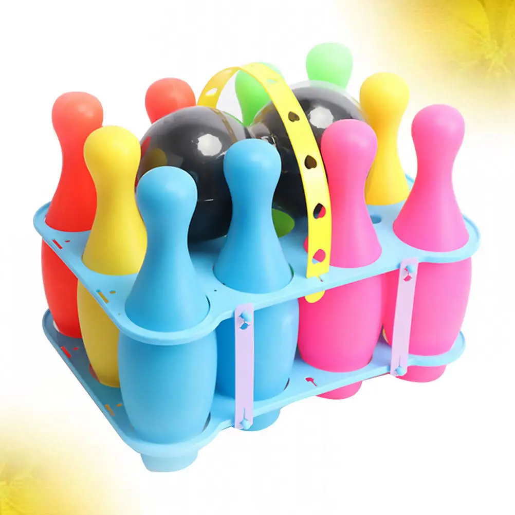 

1Set Bowling Play Colored Educational Sports Accessories Indoor Outdoor Kids Bowling Set Interactive Development Gift