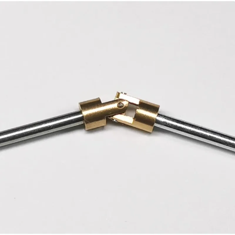 1mm/2mm Precision Universal Joint Micro Coupling Coupling Connector Brass Connecting Rod Model Static Modification