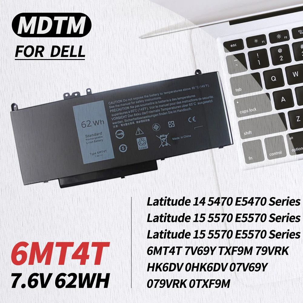 

E5470 E5570 battery 6MT4T Battery Compatible with Dell Latitude 14 5470 E5470 15 5570 E5570 Precision 15 3510 M3510 Series 7V69Y