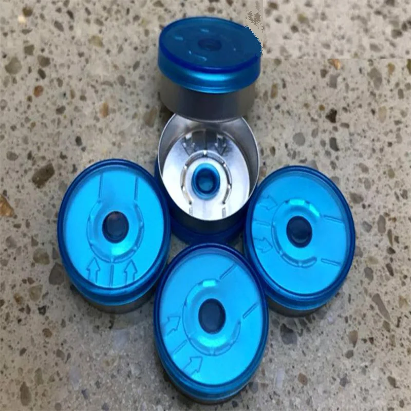 200pcs/lot 20mm transparent Color Options Aluminum-plastic Cap Cover Glass vial bottle top sealed