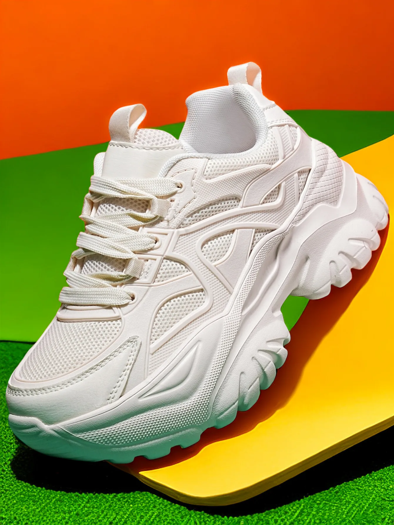 

Туфли женские на платформе 6 см, высокий каблук, дышащие, повседневные, всесезонные, уличная спортивная обувь