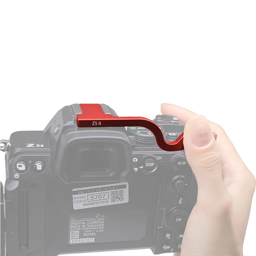 Z5II Metall-Daumengriff Handgriffhalter für Nikon Z5 Z6 Z7 Z5II Z6II Z7II Z6III Kamera-Zubehör Blitzschuhabdeckung – Detail 9