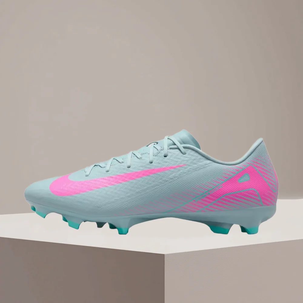 Nike Mercurial Vapor 16 Academy Men's Natural Grass Cleats  Blue/Pink, PU Synthetic Leather, Plush Feel FQ8374-301