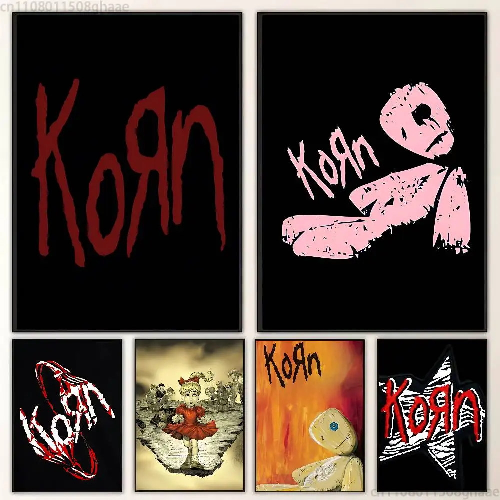 

Fashion Band R-Rock Korn Classic Poster Wall art print art suitable for living room bedroom bar parlor home decoration gift
