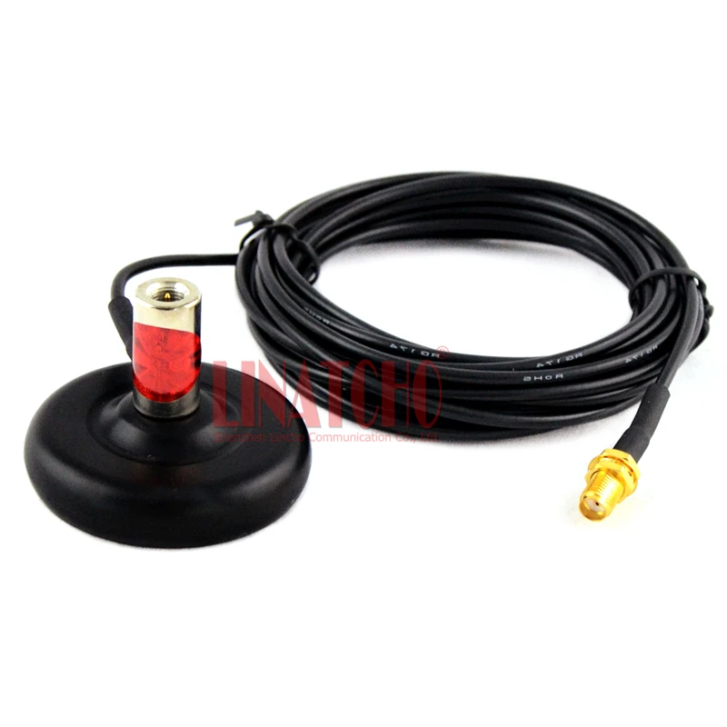 K800 Handheld Walkie Talkie Interphone SMA Female Antenna Magnetic Base on Car Top to Strong Signal