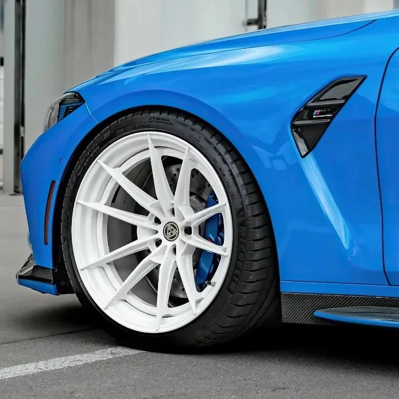 

1-Piece Monoblock White Deep Concave Forged Wheels 5x112 5x120 5x114.3 Premium Racing Automotive Alloy Rims
