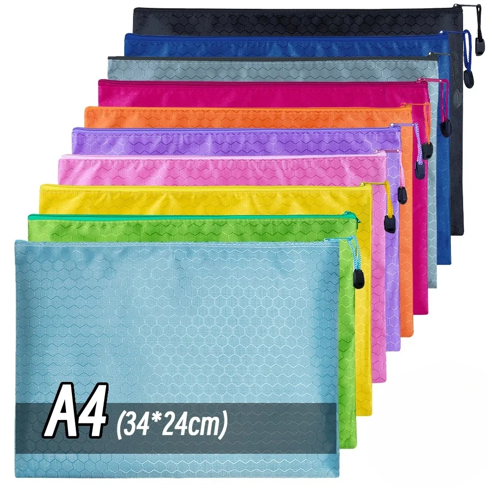 

Набор из 5 водонепроницаемых пеналов-органайзеров на молнии формата А4/А6 для документов, ручек и карандашей, для школы и офиса