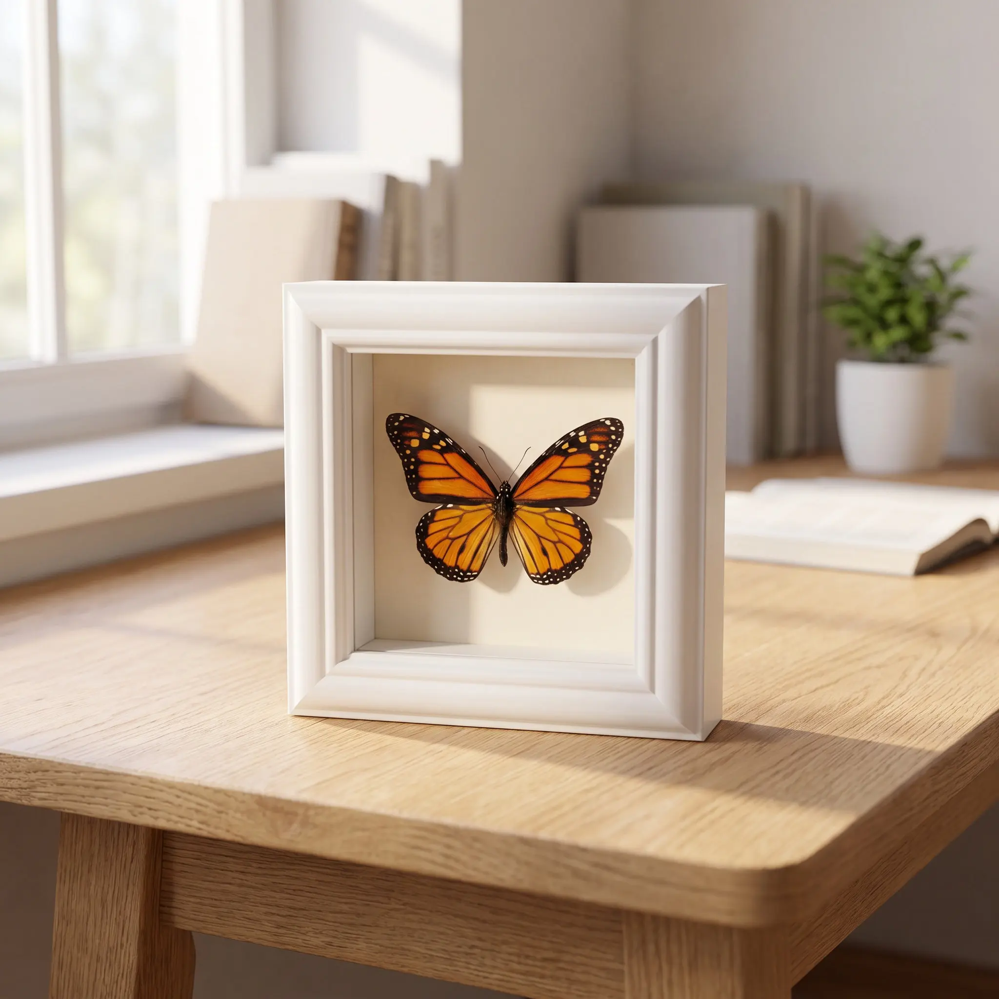 Butterfly Specimen Shadow Box 6x8 Clear Display Frame Insect Collection Case Secure Mounting Classroom Study Exhibit Frame