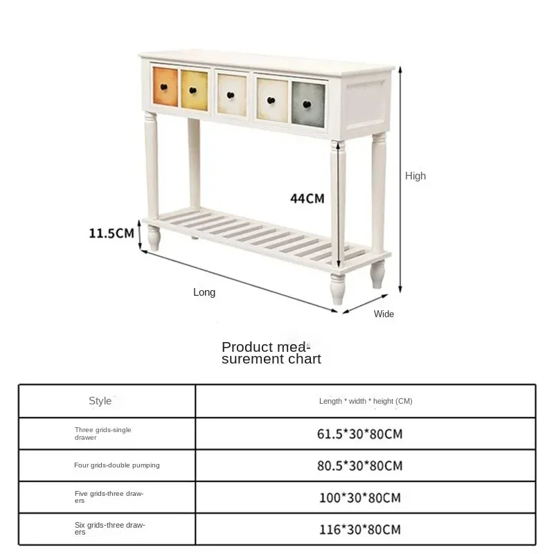 Amerykańskie stoły konsolowe Z litego drewna w stylu Retro pod drzwi wejściowe konsole do meble do salonu stołu wejściowego Z szufladami Z