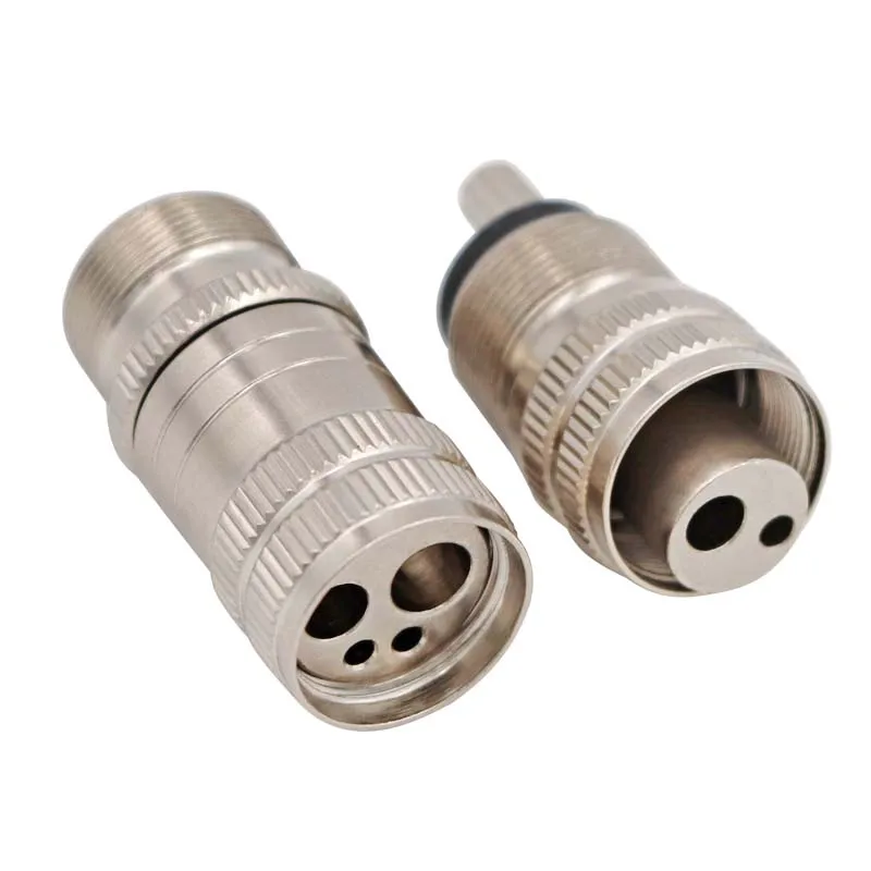 Dental Handpiece Adapter Turbine Connector Coupler 2/4 Holes Changer Dental Instrument Parts Handpiece Adaptor Dentistry Tools