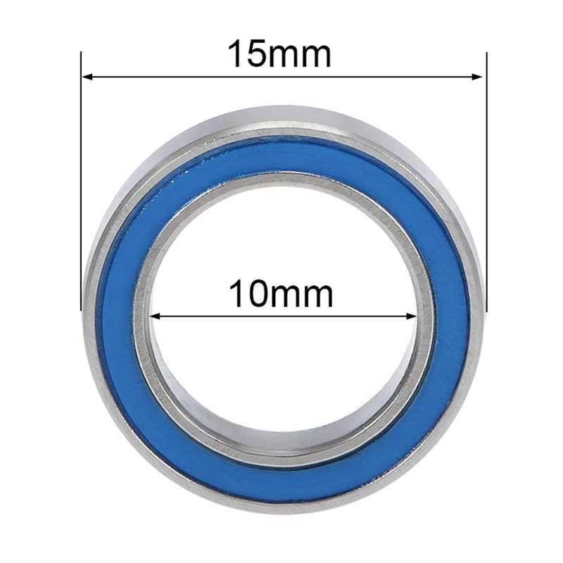 40PCS 6700-2RS High Quality 6700 2RS 10X15x4mm Miniature Seal Deep Groove Ball Bearing,Blue