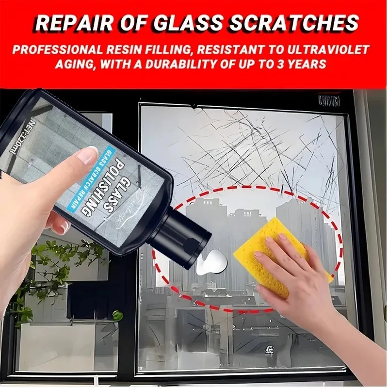 

Высокоэффективная жидкость для ремонта царапин на лобовом стекле — комплект для быстрой ремонта автомобилей, часов, мобильных телефонов, камер и дверей шкафа