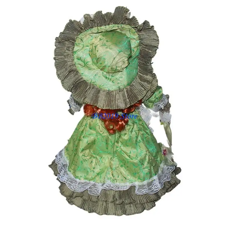 

Q0KB Ceramic Collectible Doll for Home Display Gift and Themed Party Decoration