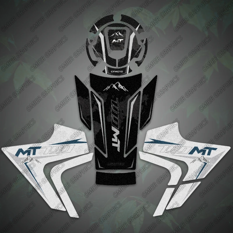 3M 오토바이 탱크 패드 보호대 CFMOTO CF MOTO 700MT 700 MT 용 서리로 덥은 스티커 데칼 액세서리