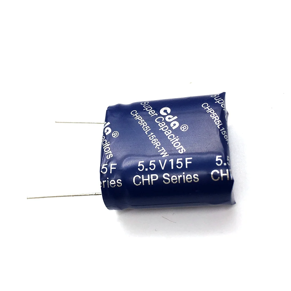 Supercondensadores CHP CDA, 5,5 V, 15F, CHP5R5L156R-TW, herrah