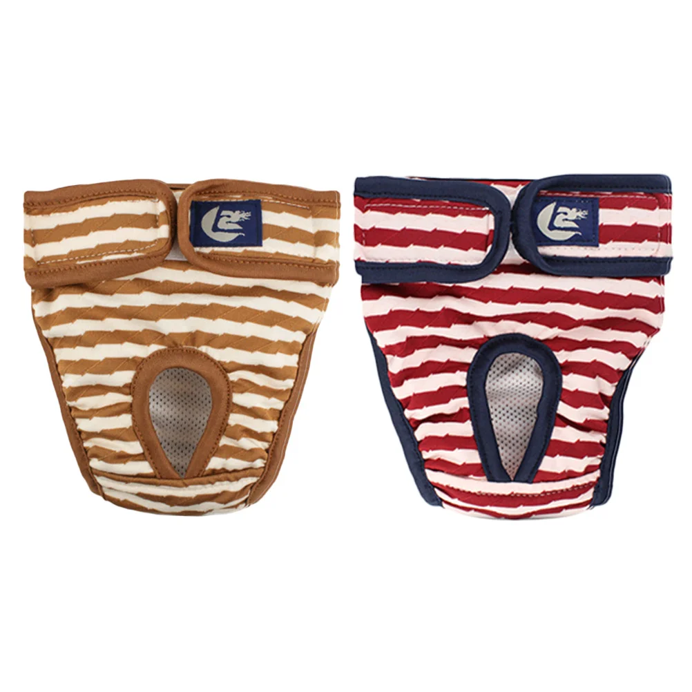 

2pcs Dog Physiological Pants Pet Diapers For Female Dogs In Heat Incontinence Protection Reusable Washable Puppy Diapers For